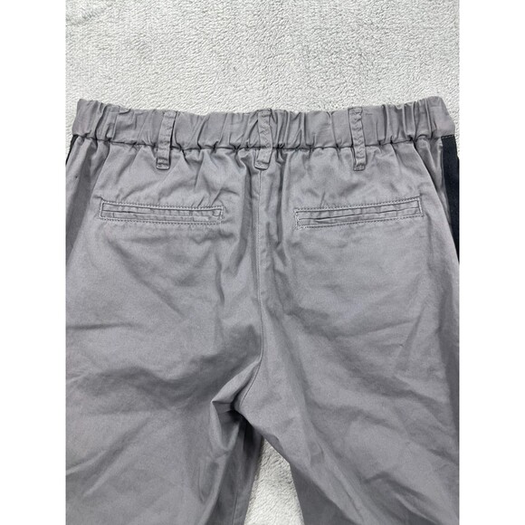 Zadig & Voltaire Pomelo Pants Womens 34 Gray Striped Cotton Mid-Rise Button-Fly - Picture 13 of 16